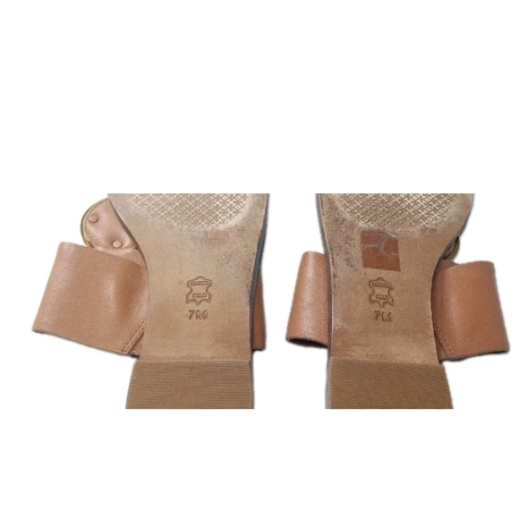 Tory Burch Patos Disk Leather Sandals Women's Shoes Size 7 M Brown - Picture 7 of 7